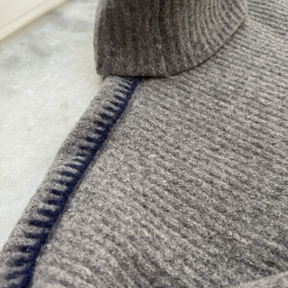 Jason Wu Sweater Wool Contrast Stitch Turtle Neck Cropped (Shrunken to a Small) - Picture 15 of 16